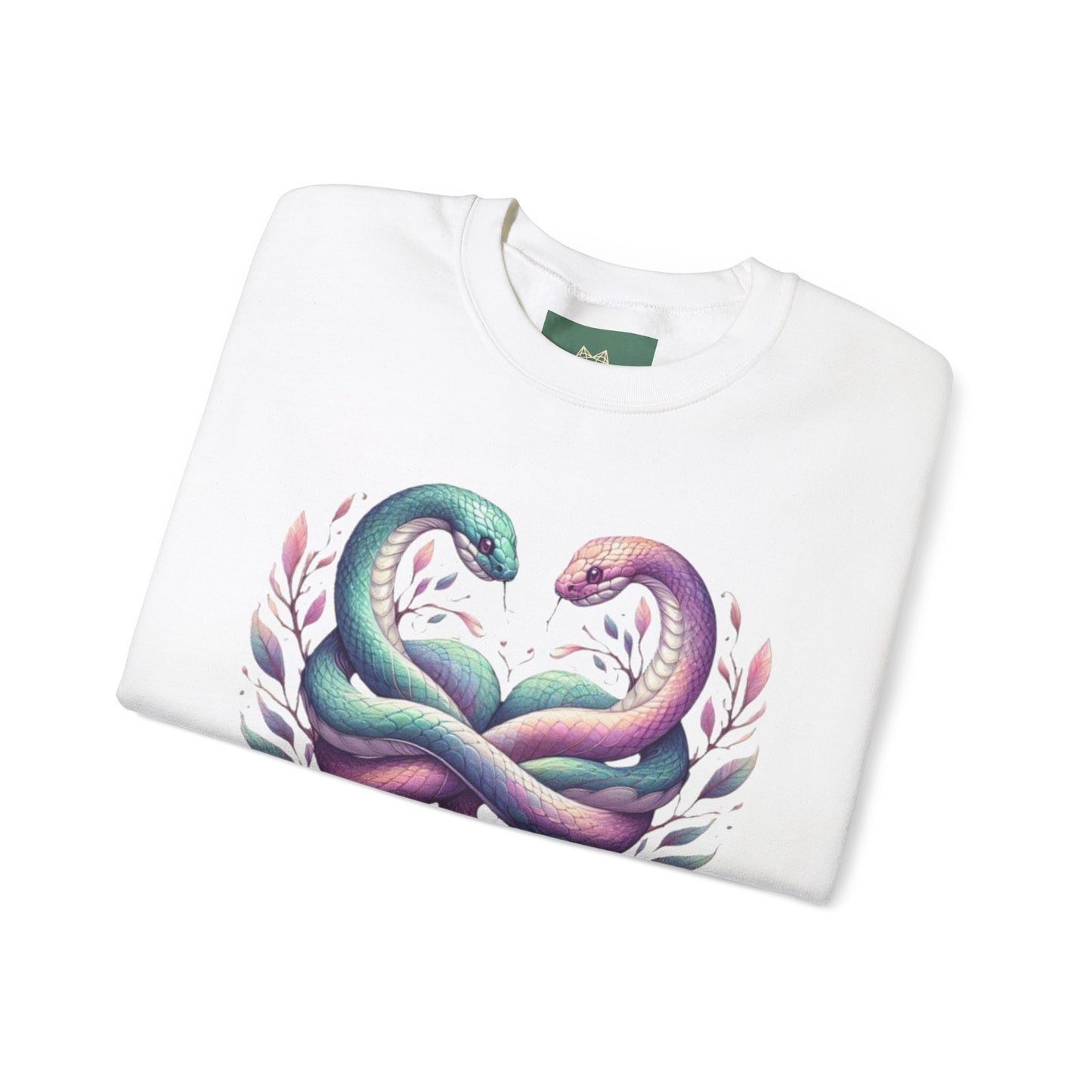 Snakes Heart Graphic Unisex Crewneck Sweatshirt