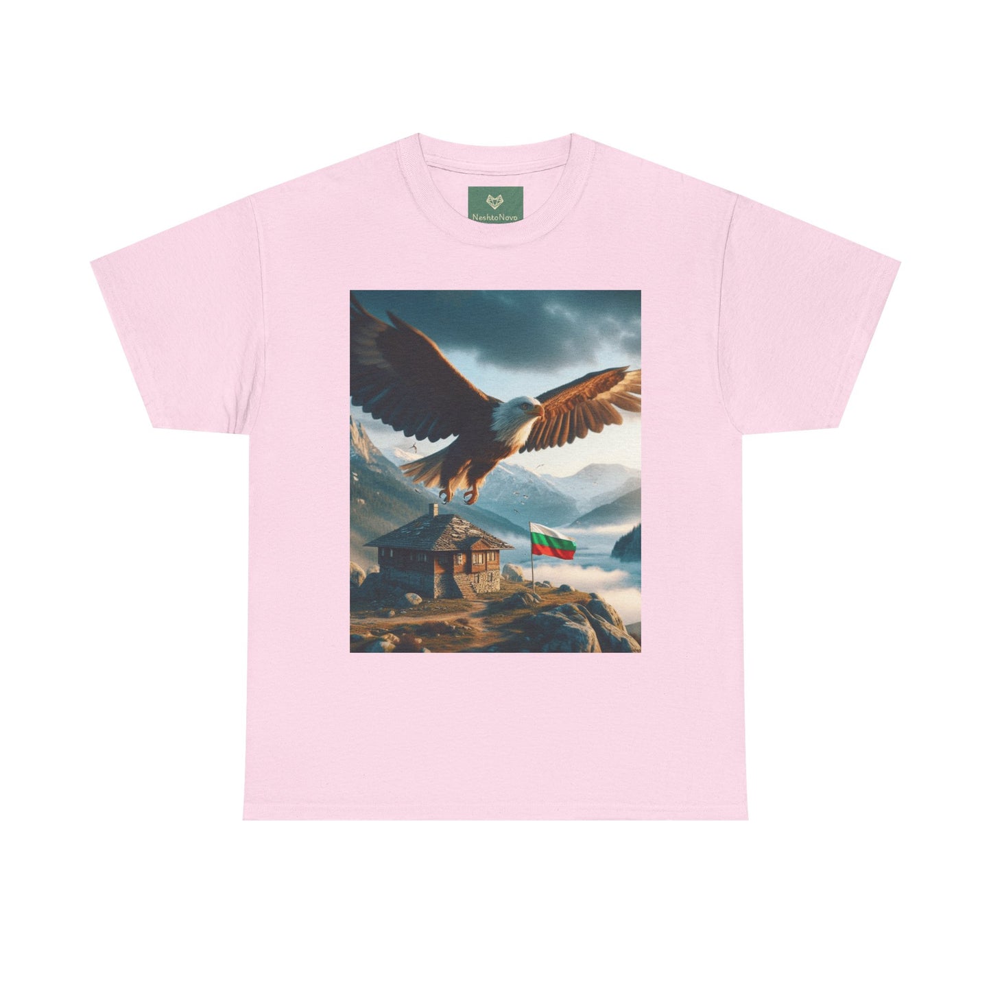 Majestic Eagle Unisex Heavy Cotton Tee - Nature-Inspired Graphic T-Shirt