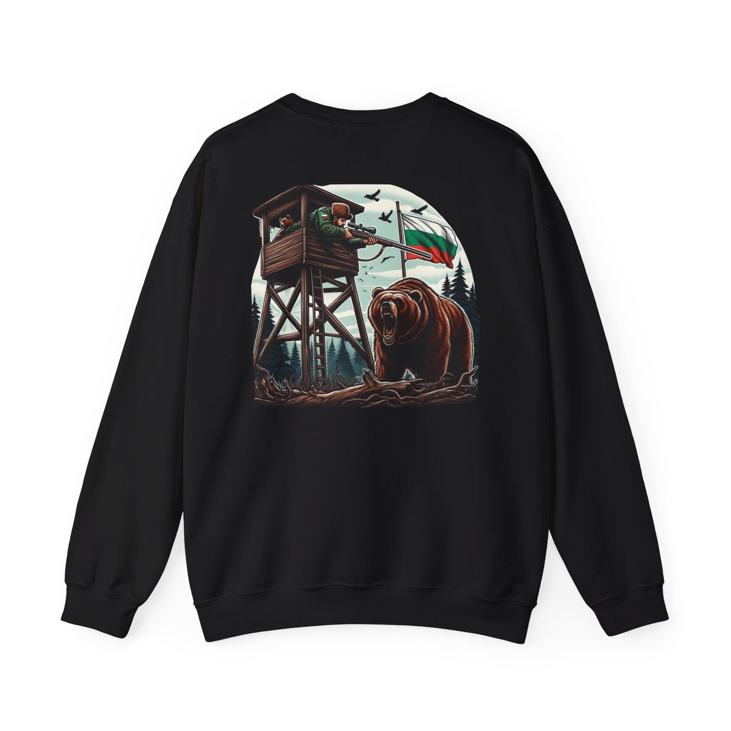 Adventure Awaits Унисекс суичър Heavy Blend™ Crewneck – облекло за любители на открито