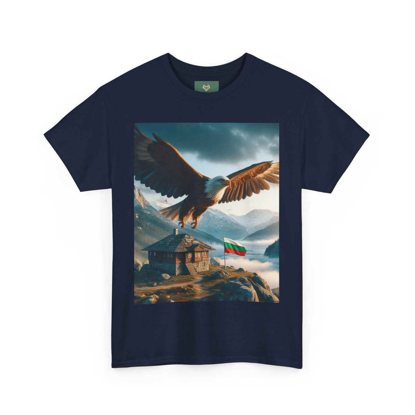 Majestic Eagle Unisex Heavy Cotton Tee - Nature-Inspired Graphic T-Shirt