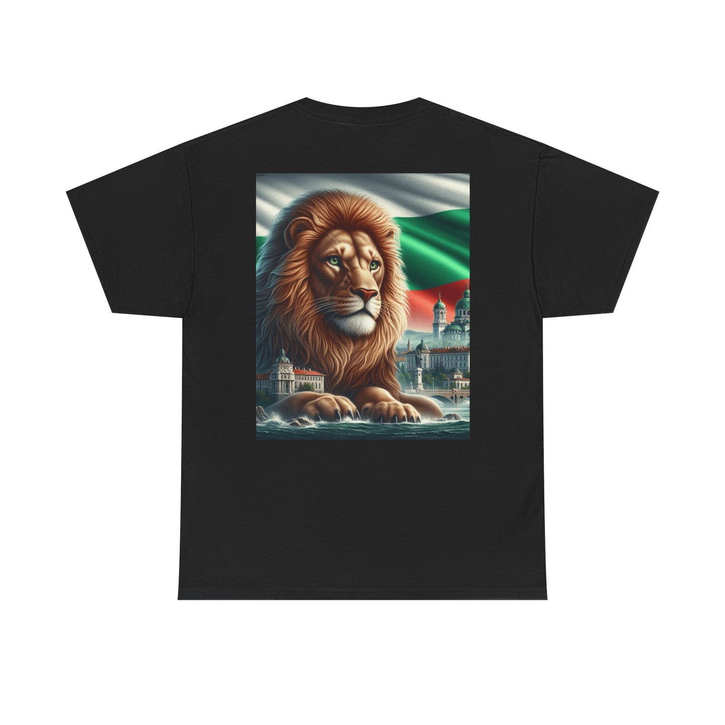 Majestic Bulgarian Lion Graphic Tee for Animal Lovers