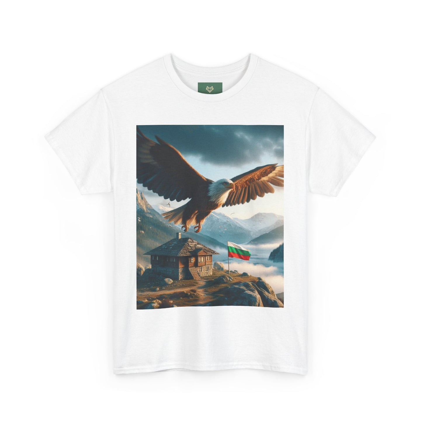 Majestic Eagle Unisex Heavy Cotton Tee - Nature-Inspired Graphic T-Shirt