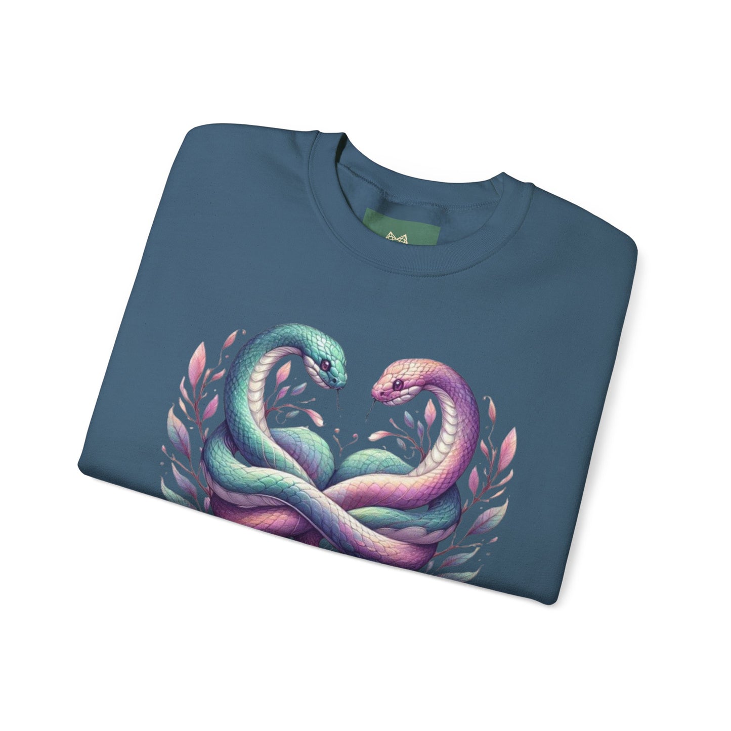 Snakes Heart Graphic Unisex Crewneck Sweatshirt