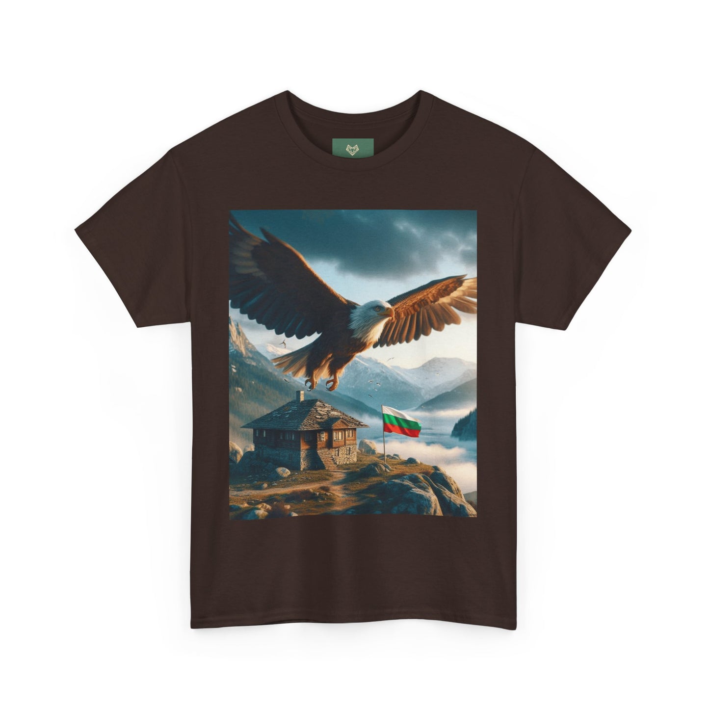 Majestic Eagle Unisex Heavy Cotton Tee - Nature-Inspired Graphic T-Shirt