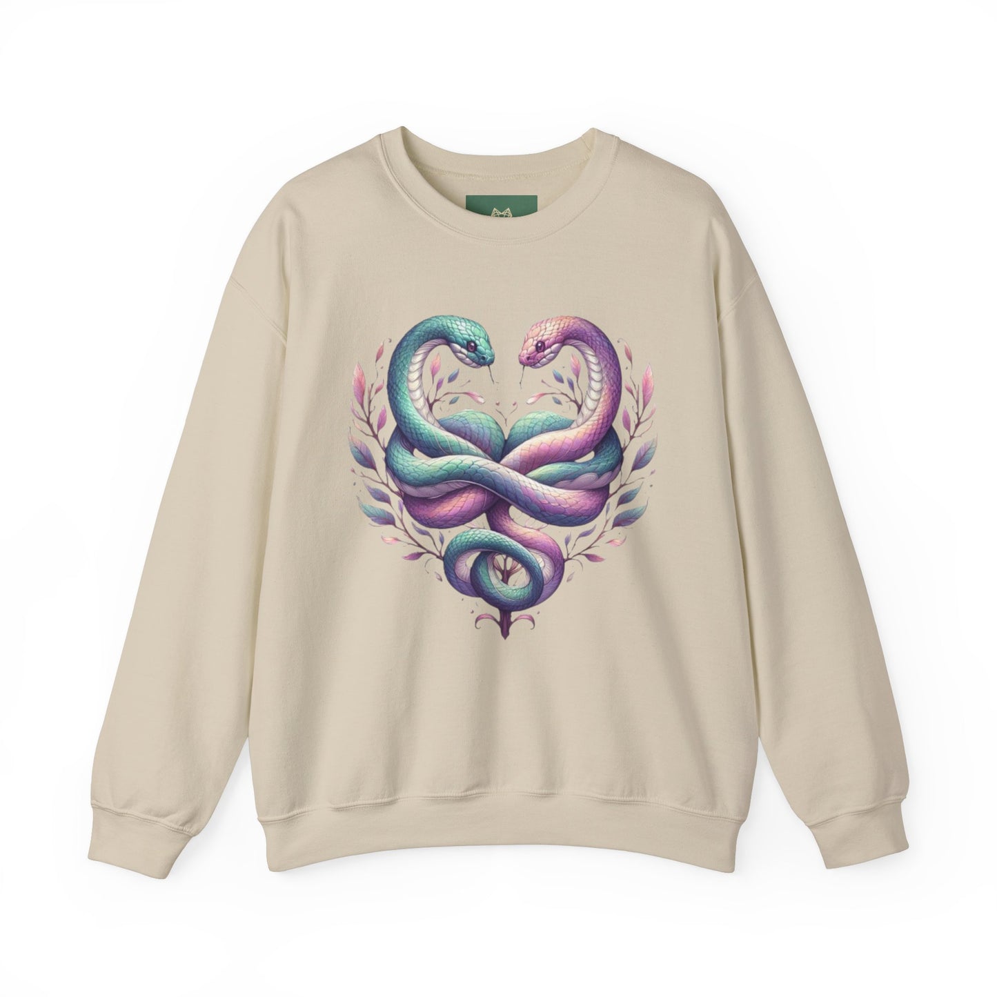 Snakes Heart Graphic Unisex Crewneck Sweatshirt