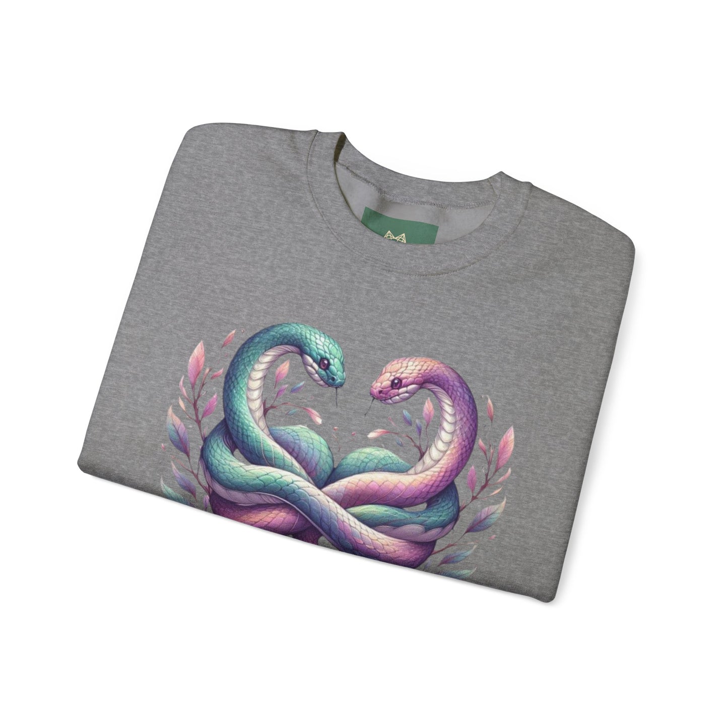 Snakes Heart Graphic Unisex Crewneck Sweatshirt