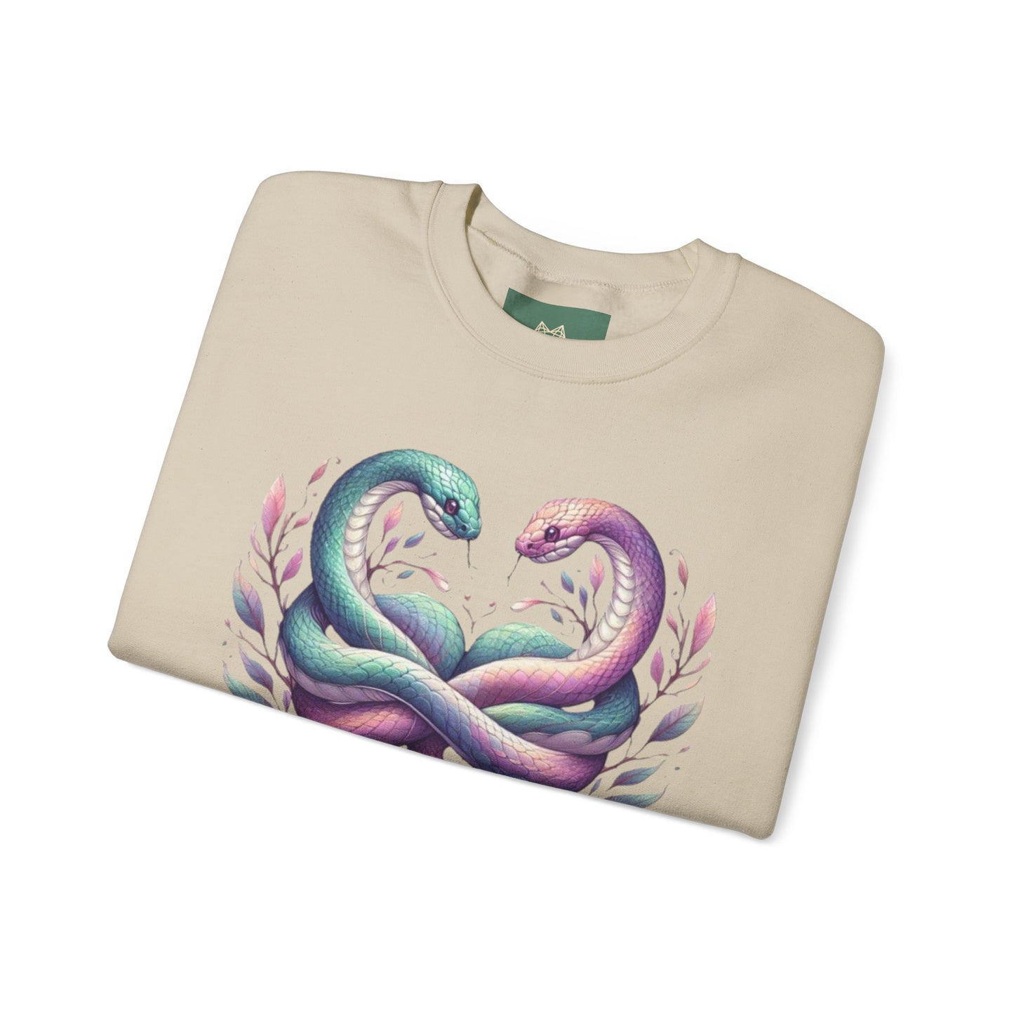 Snakes Heart Graphic Unisex Crewneck Sweatshirt