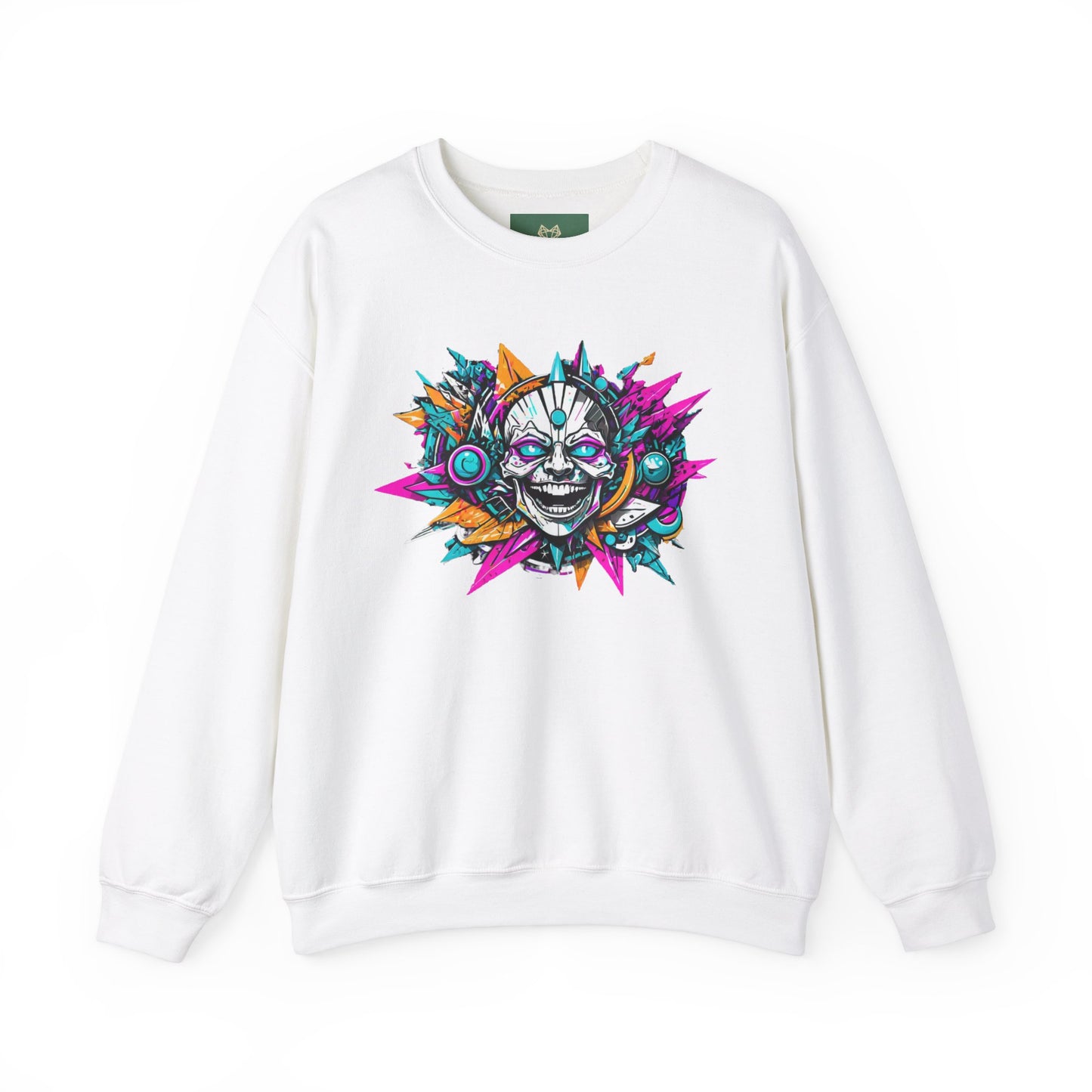 Унисекс Heavy Blend™ суитчър с цветна графика Crewneck - идеален за любителите на музиката