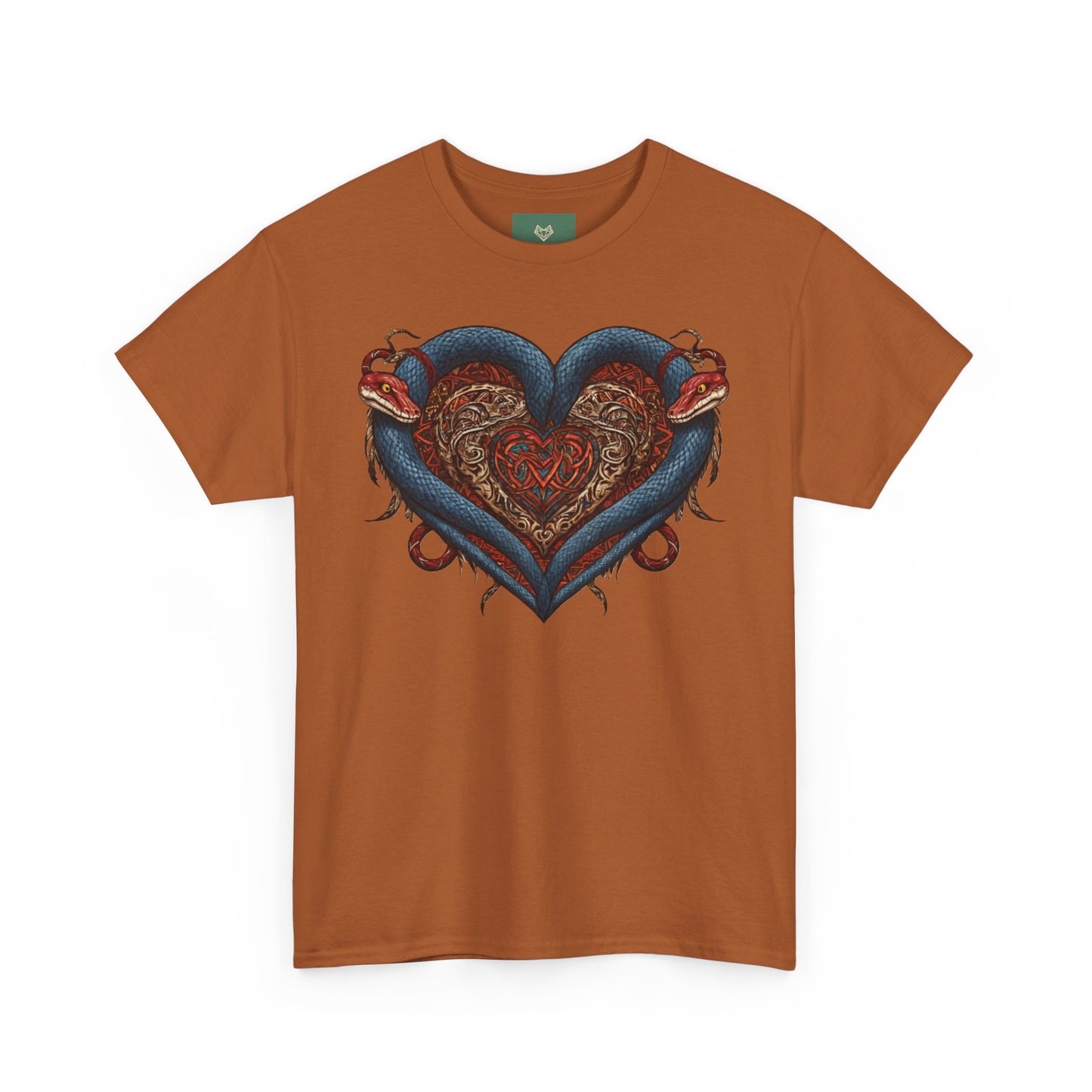 Serpent Heart Unisex Heavy Cotton Tee - Bold & Graphic T-Shirt for Unique Style