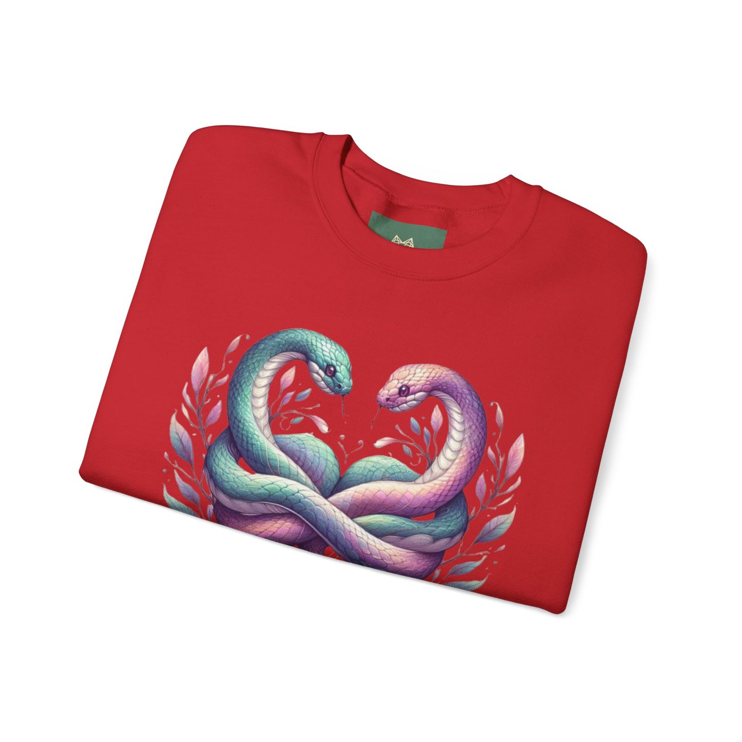 Snakes Heart Graphic Unisex Crewneck Sweatshirt