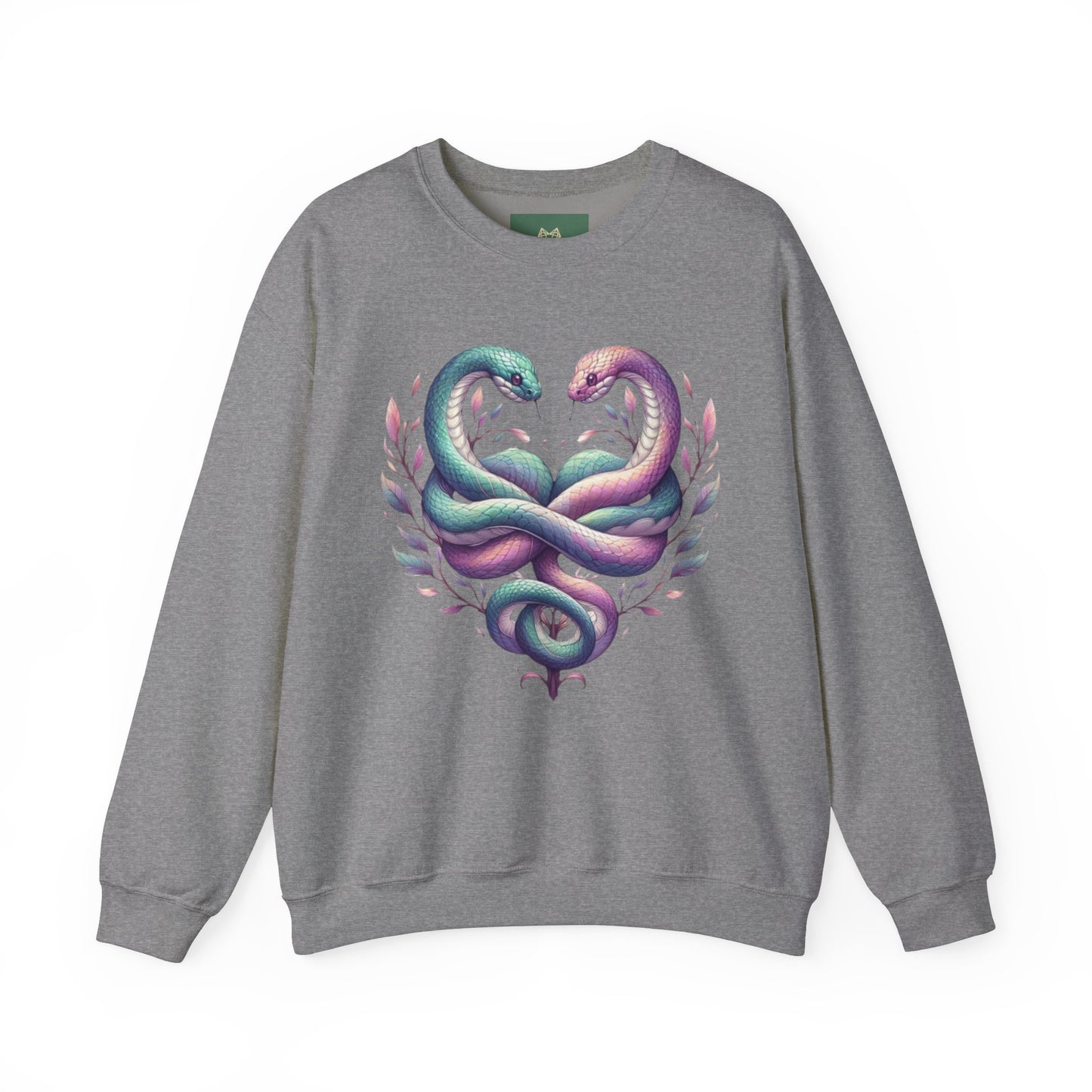 Snakes Heart Graphic Unisex Crewneck Sweatshirt