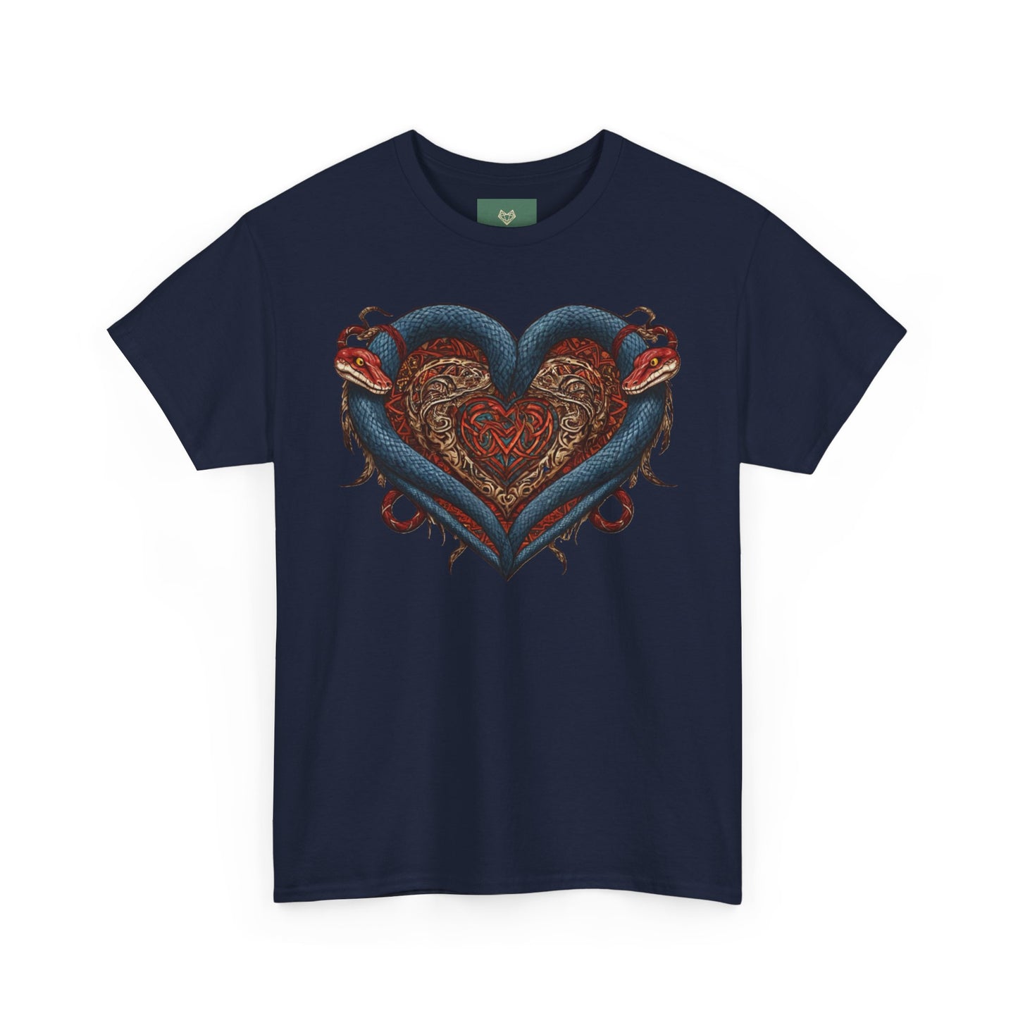 Serpent Heart Unisex Heavy Cotton Tee - Bold & Graphic T-Shirt for Unique Style