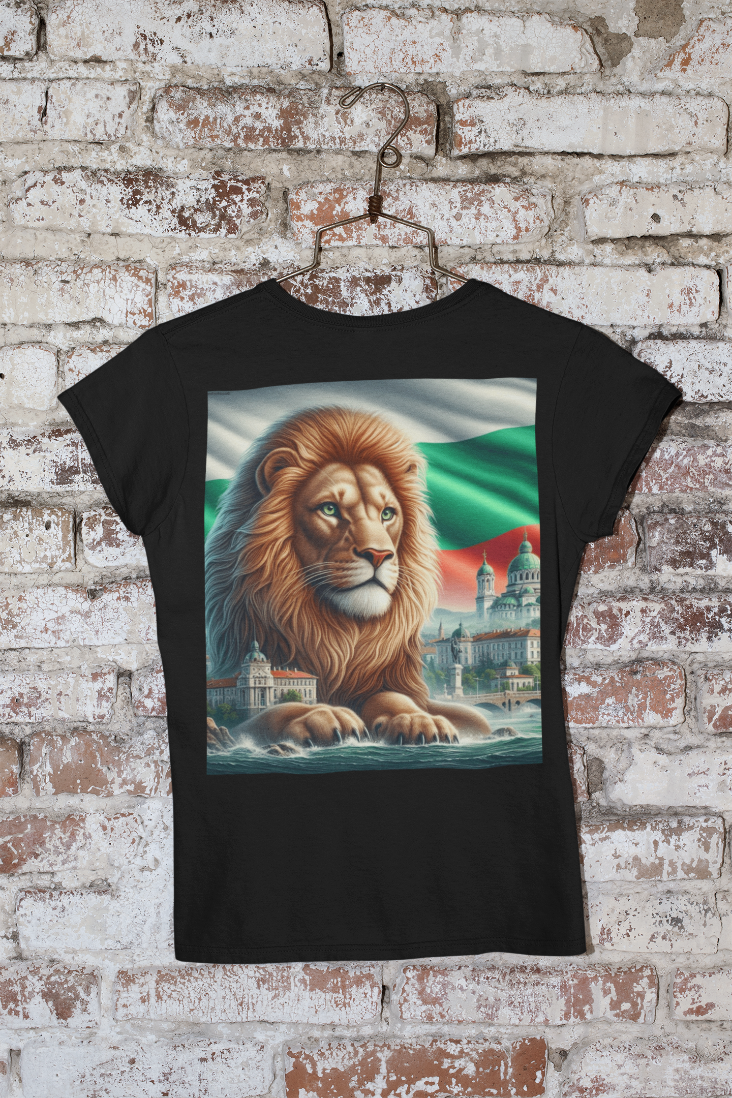 Majestic Bulgarian Lion Graphic Tee for Animal Lovers