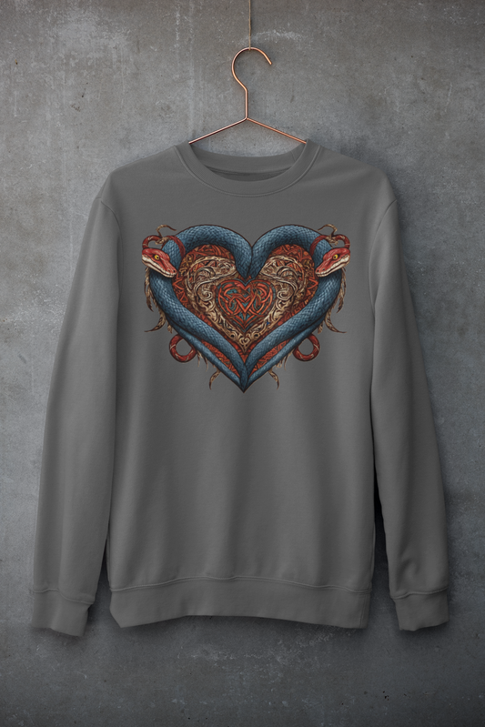 Heart of Ink Unisex Heavy Blend Crewneck Sweatshirt - Cozy Artistic Pullover