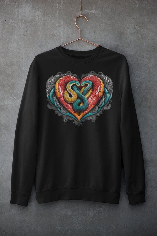 Colorful Serpent Heart Sweatshirt