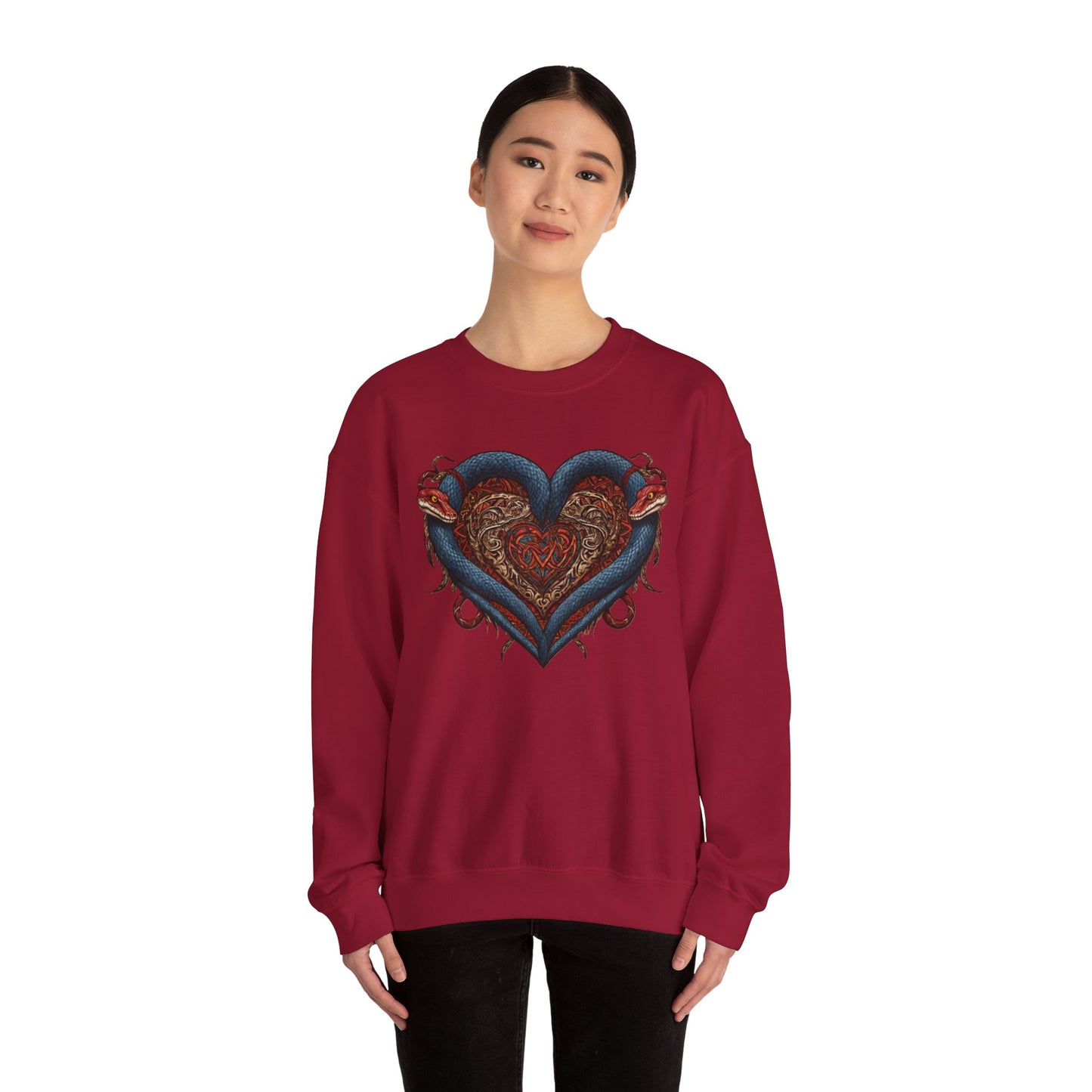 Heart of Ink Unisex Heavy Blend Crewneck Sweatshirt - Cozy Artistic Pullover