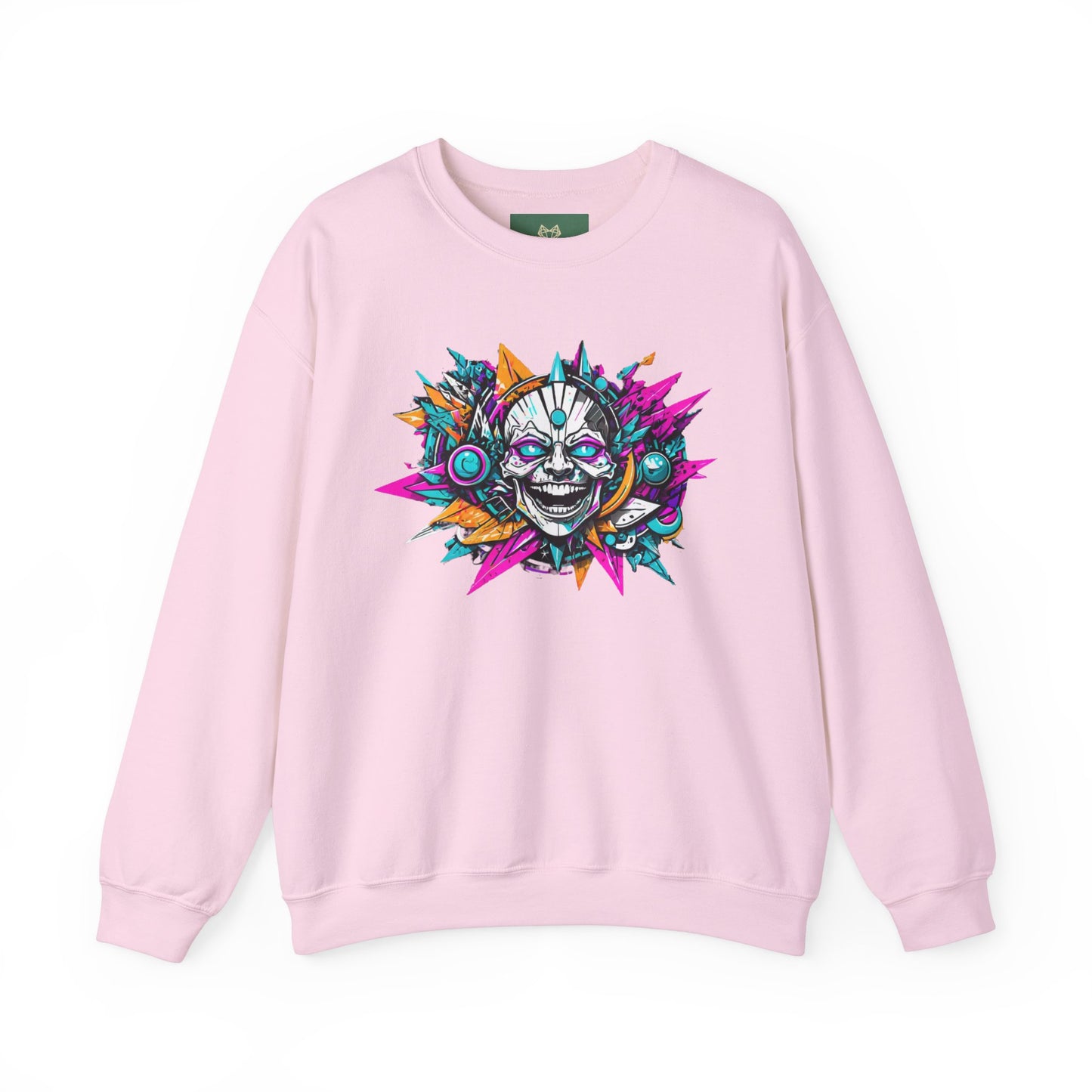 Унисекс Heavy Blend™ суитчър с цветна графика Crewneck - идеален за любителите на музиката