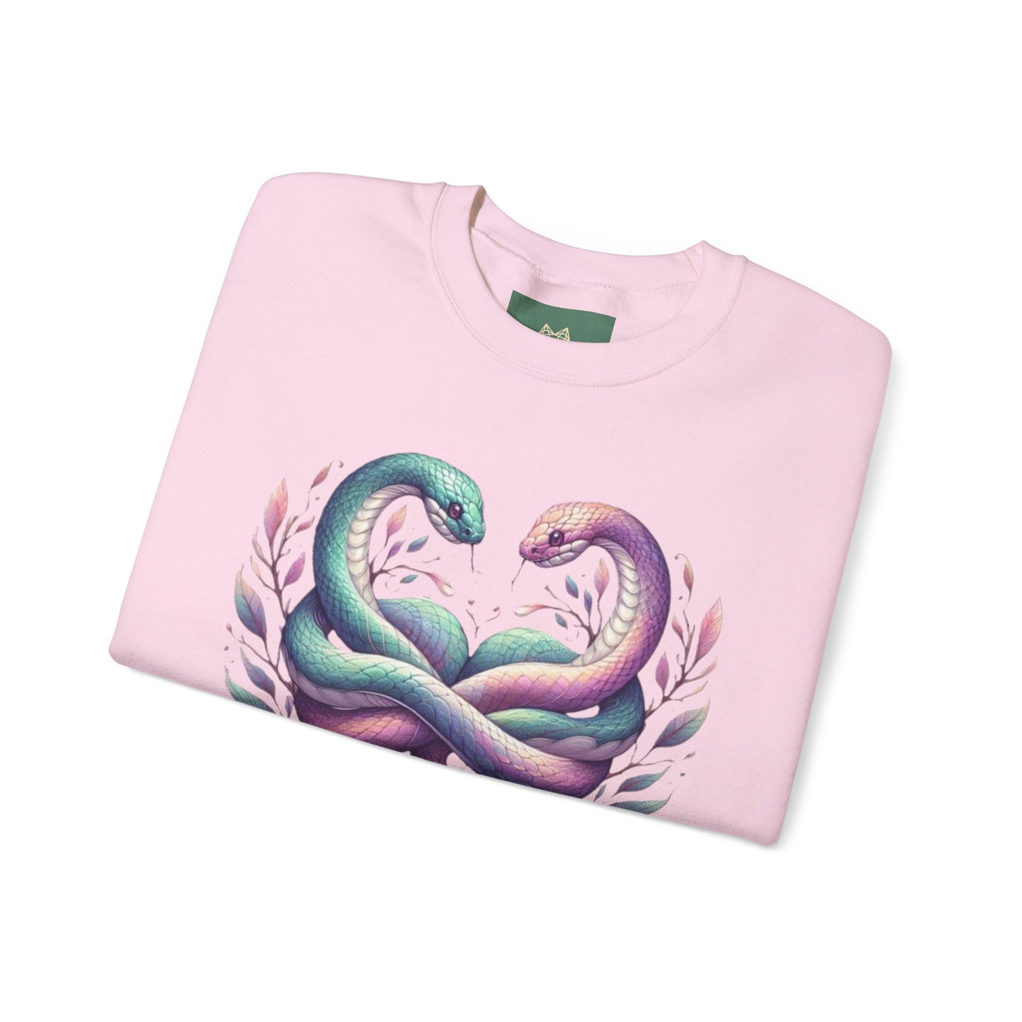 Snakes Heart Graphic Unisex Crewneck Sweatshirt