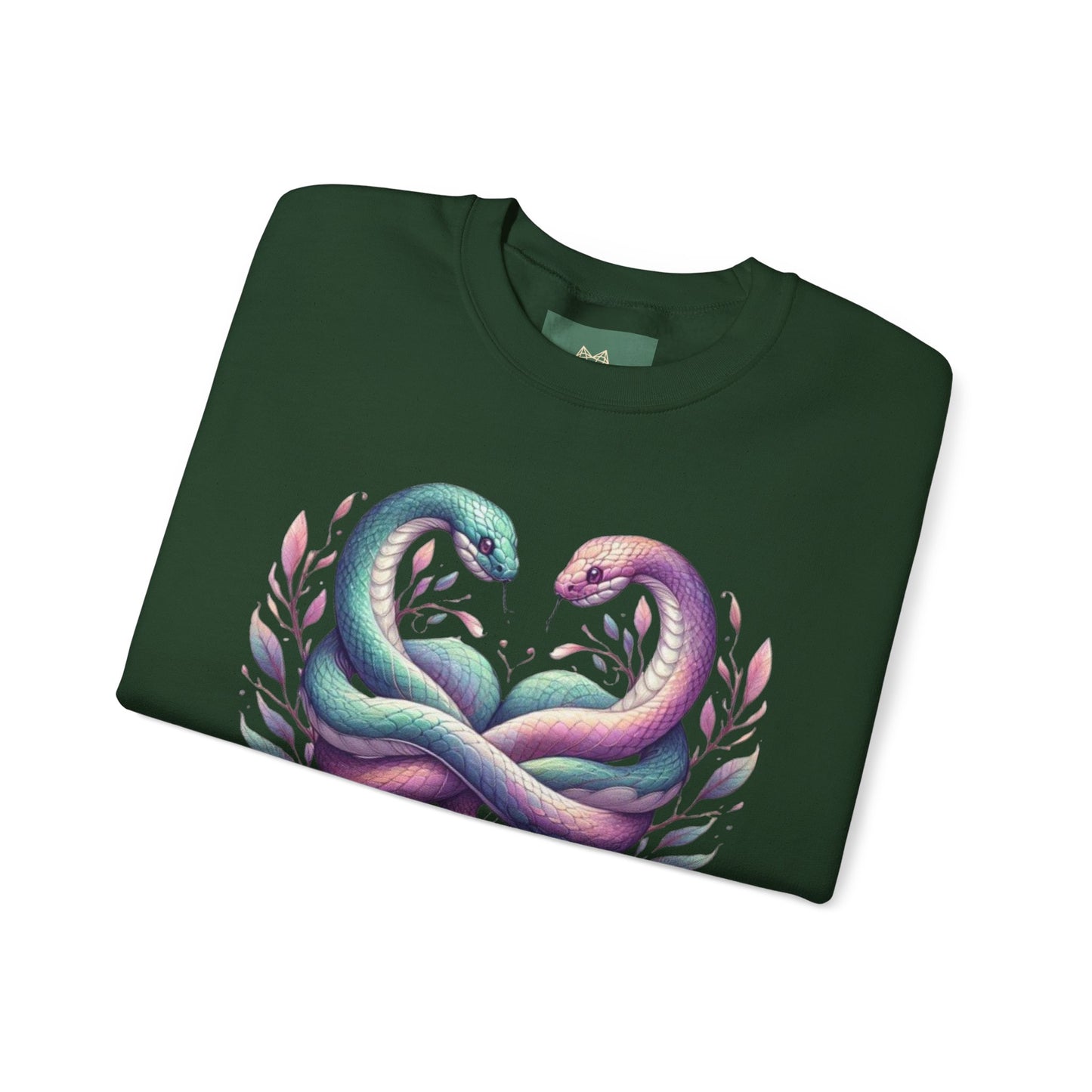 Snakes Heart Graphic Unisex Crewneck Sweatshirt