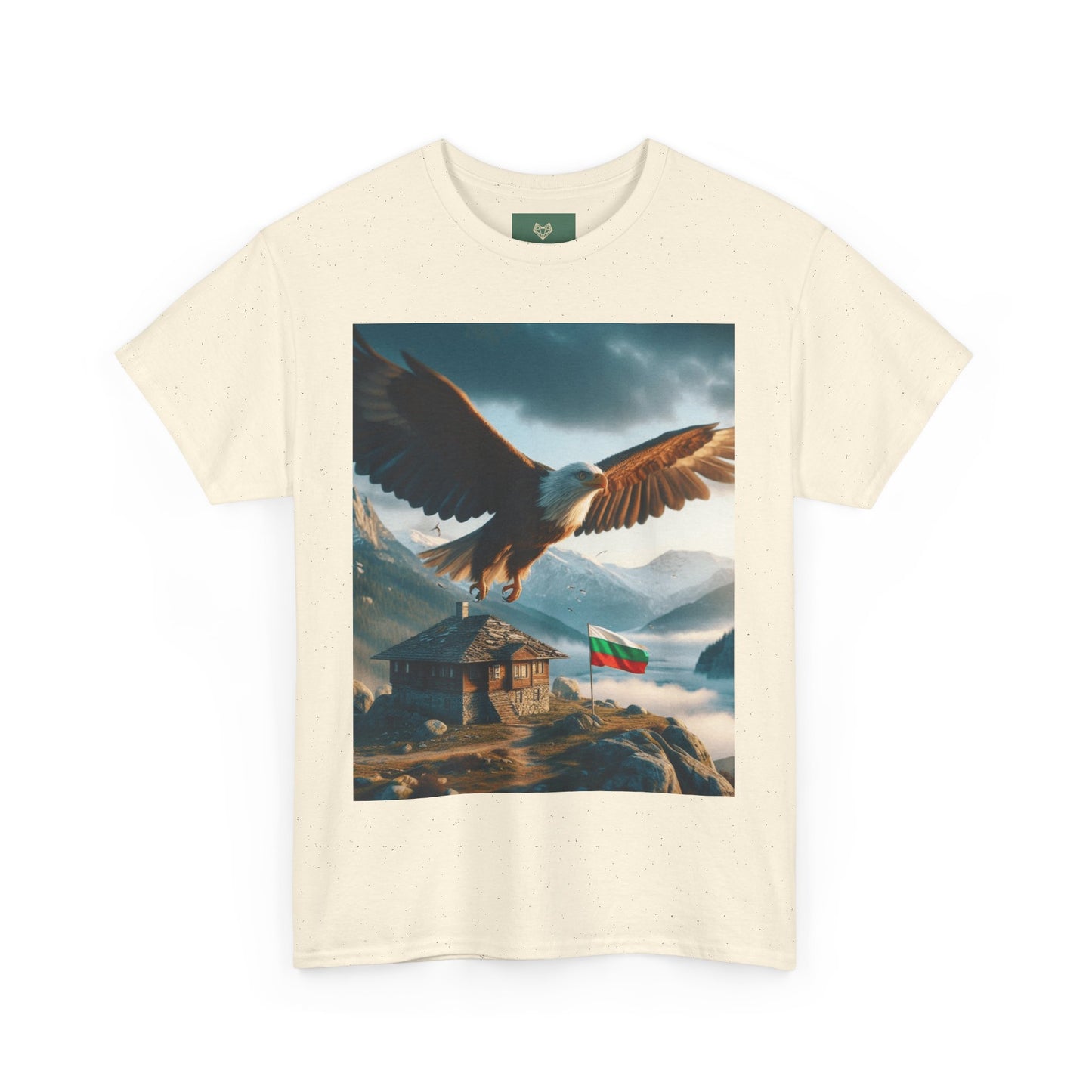 Majestic Eagle Unisex Heavy Cotton Tee - Nature-Inspired Graphic T-Shirt