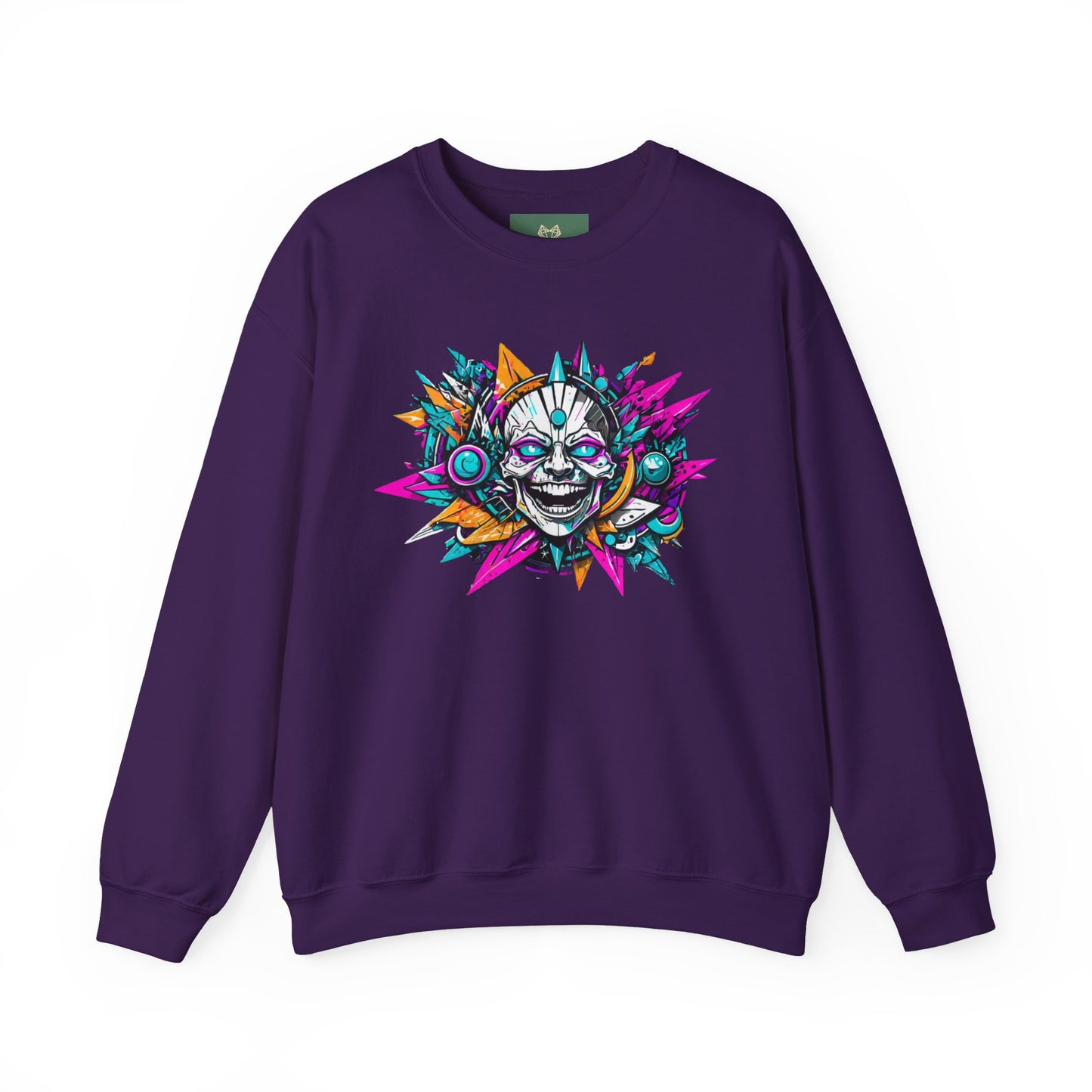 Унисекс Heavy Blend™ суитчър с цветна графика Crewneck - идеален за любителите на музиката