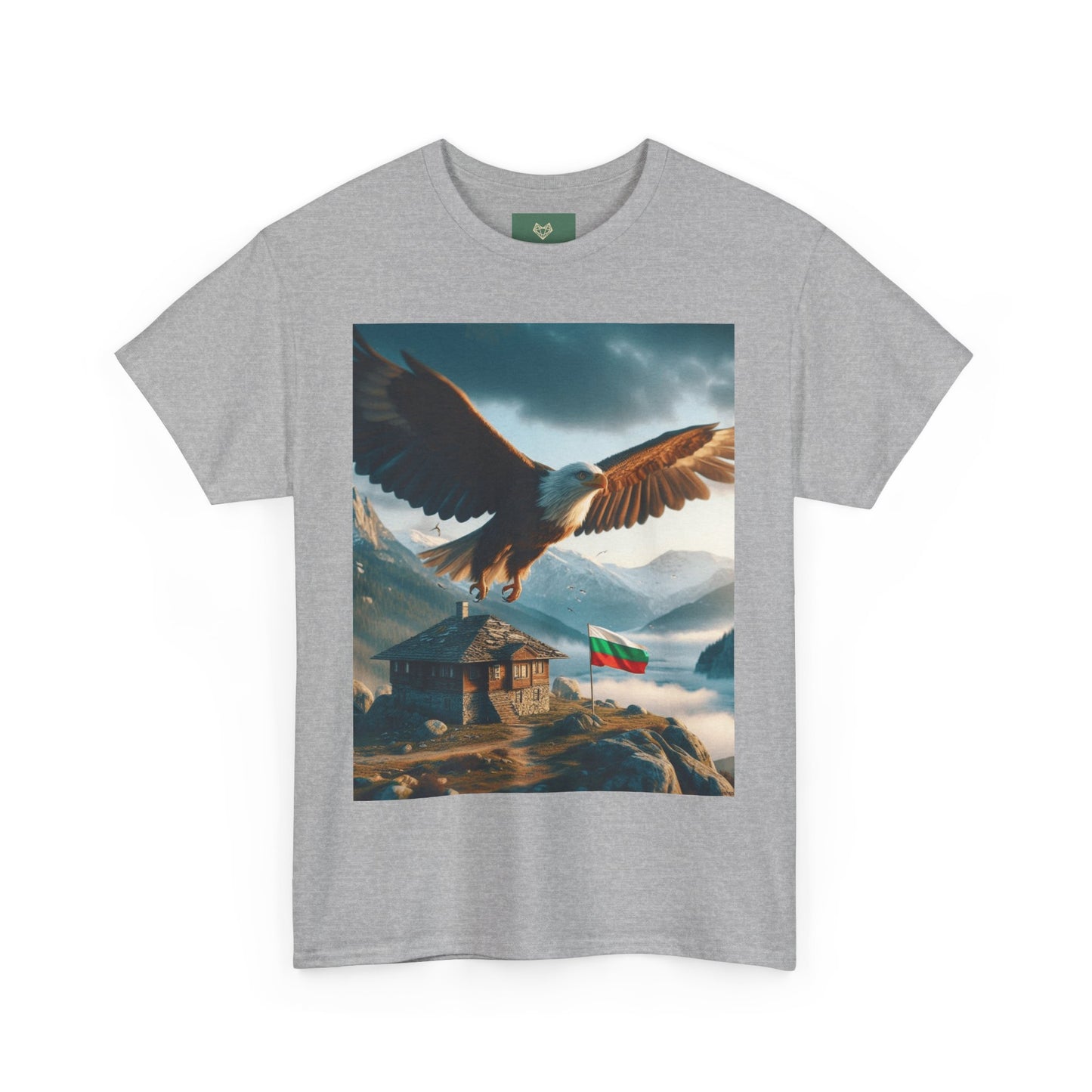 Majestic Eagle Unisex Heavy Cotton Tee - Nature-Inspired Graphic T-Shirt