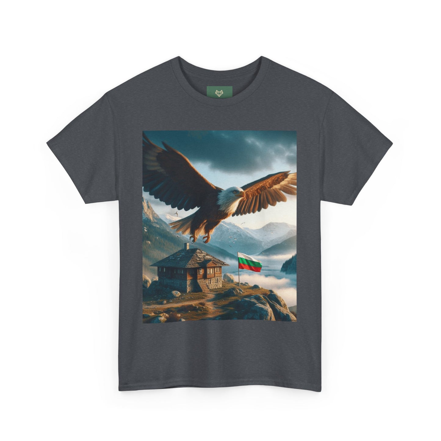 Majestic Eagle Unisex Heavy Cotton Tee - Nature-Inspired Graphic T-Shirt