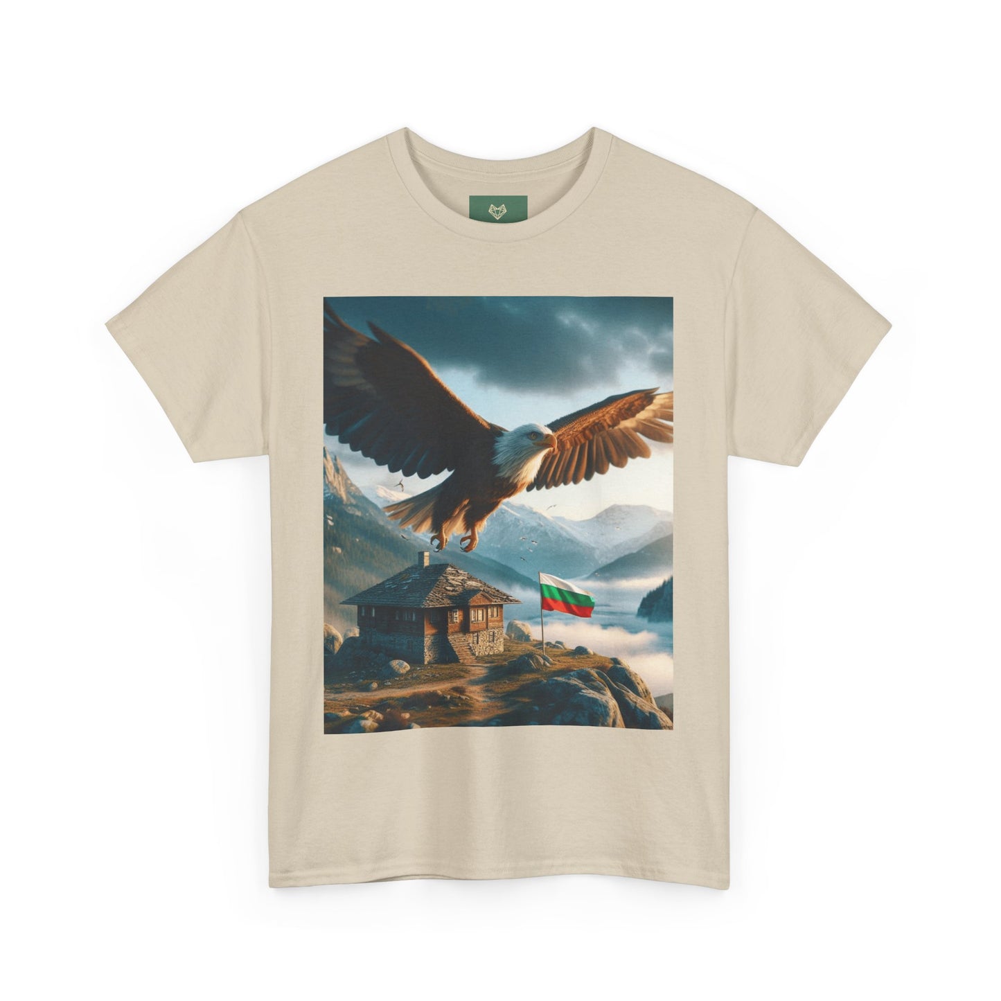 Majestic Eagle Unisex Heavy Cotton Tee - Nature-Inspired Graphic T-Shirt