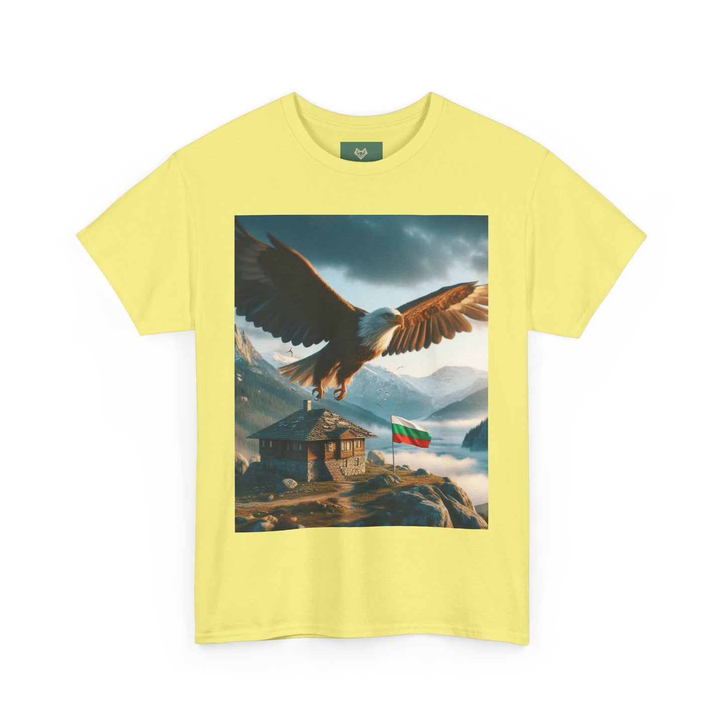 Majestic Eagle Unisex Heavy Cotton Tee - Nature-Inspired Graphic T-Shirt