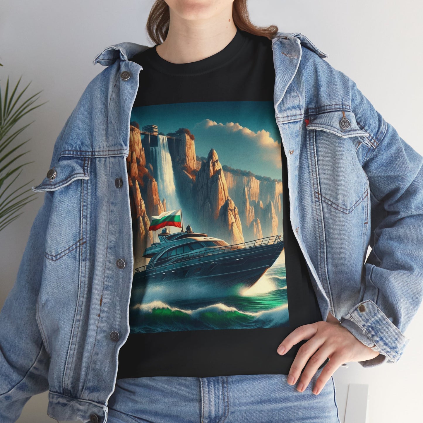 Ocean View Yacht Unisex Heavy Cotton Tee - Perfect for Nautical Lovers and Summer Adventures