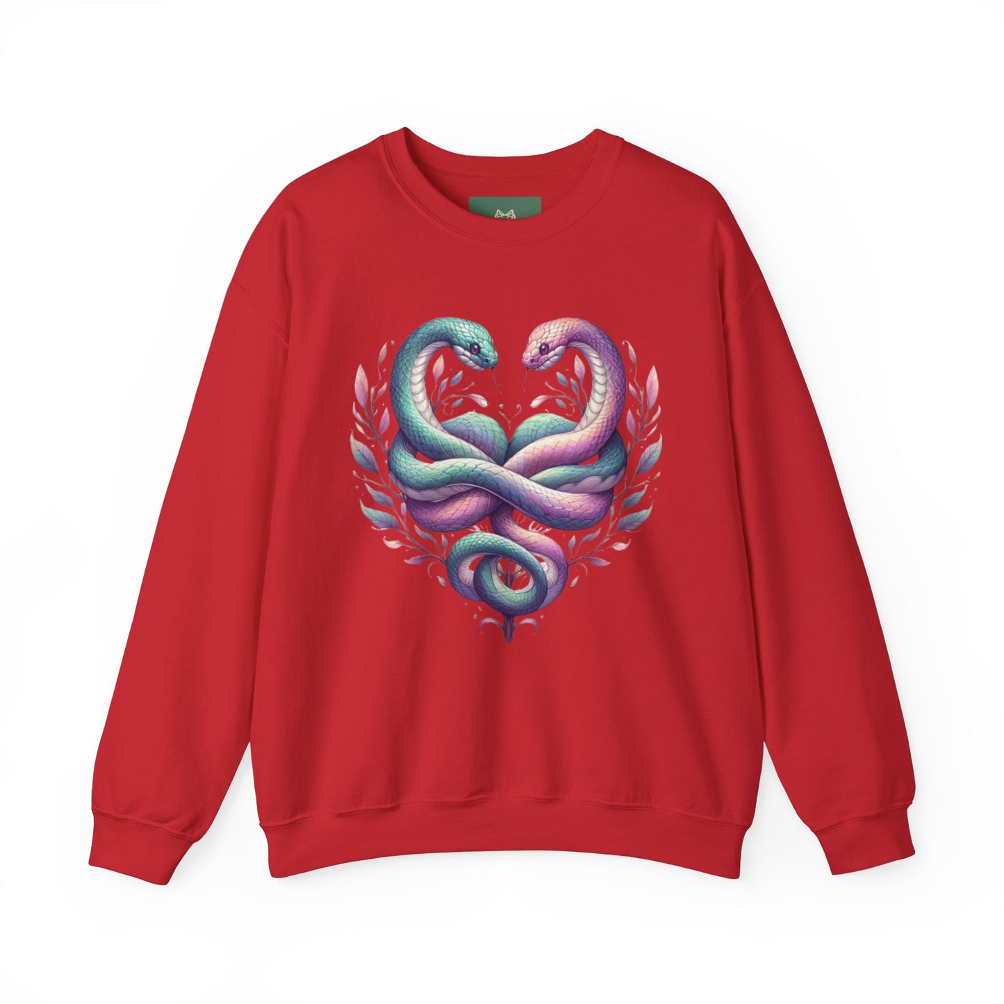 Snakes Heart Graphic Unisex Crewneck Sweatshirt