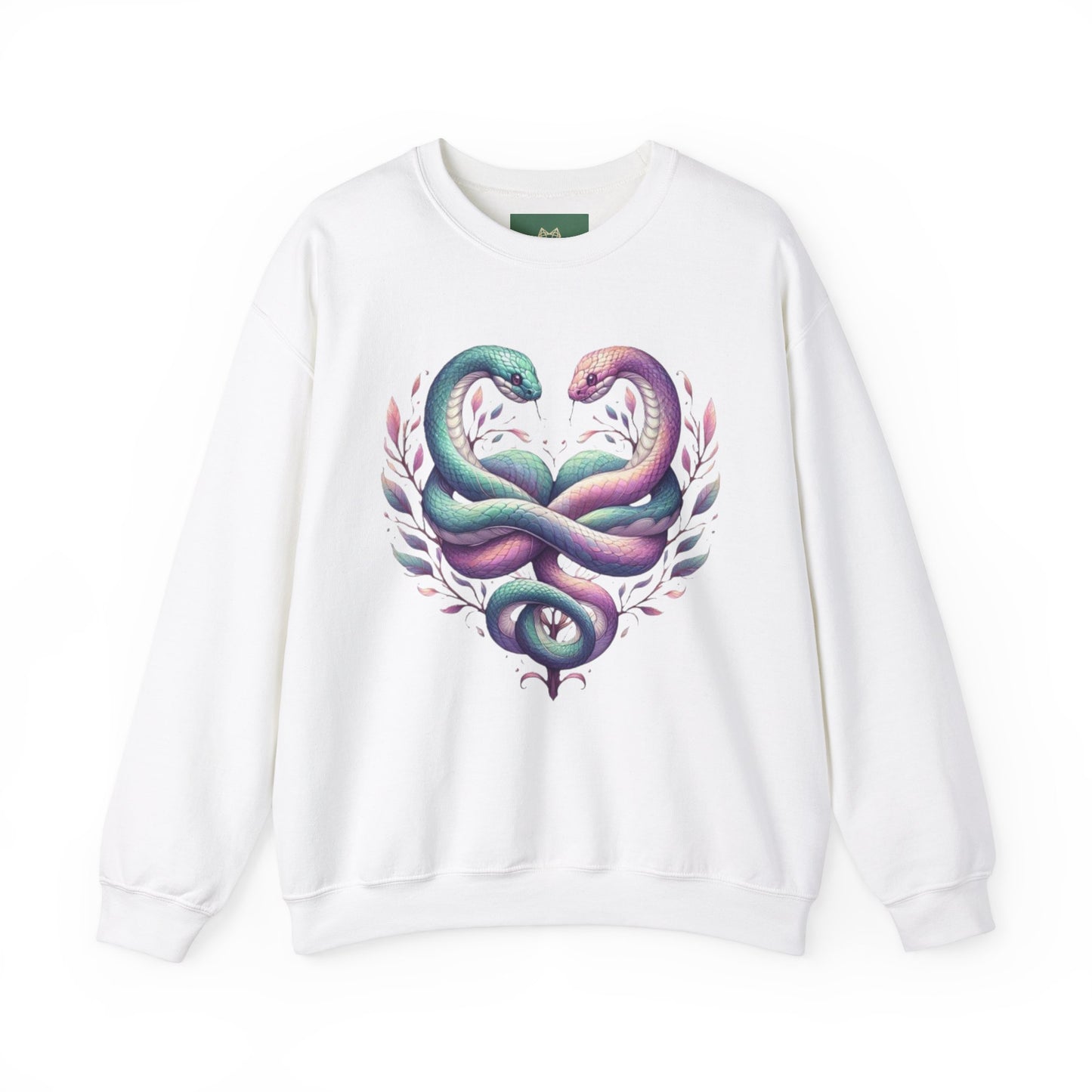 Snakes Heart Graphic Unisex Crewneck Sweatshirt